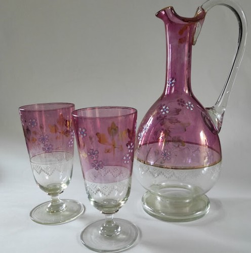 Carafe verres à pied - carafe,