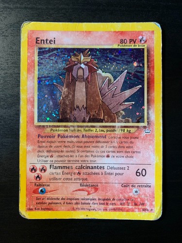 Carte pokémon entei 6 - pokémon,