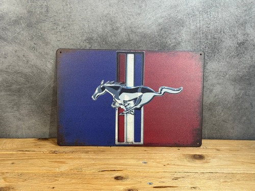 Plaque métal ford mustang - métal,