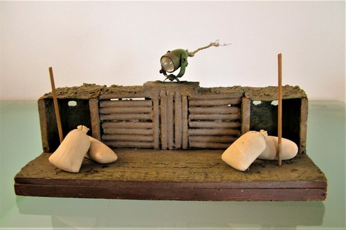 Diorama tranchée militaire - diorama,