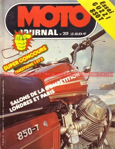 Moto journal 201 guzzi 850 - journal, t