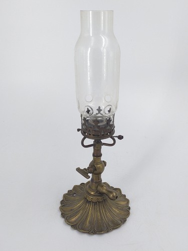 Lampe bec gaz bronze - de,
