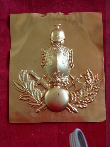 Plaque shako génie avec - plaque,