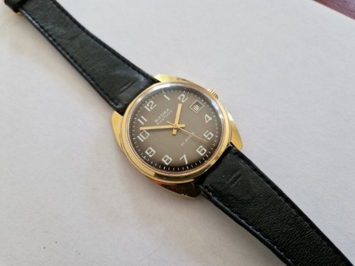 Montre bifora plaqué or - en,