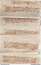 Documents manuscrit  ,12 pages .1574.