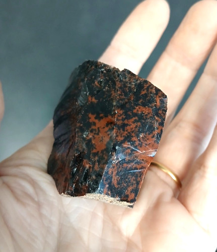 Obsidienne acajou brune - , ou