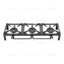 Fonte Lpg Brûleur Triple Gaz Réchauds Propane Traiteur Camping Plein Air 15 KW