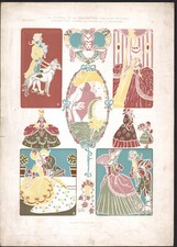 1910 Lithographie Vignettes