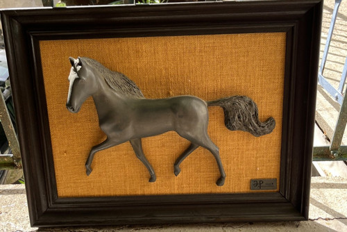 Tableau vintage cheval - , en