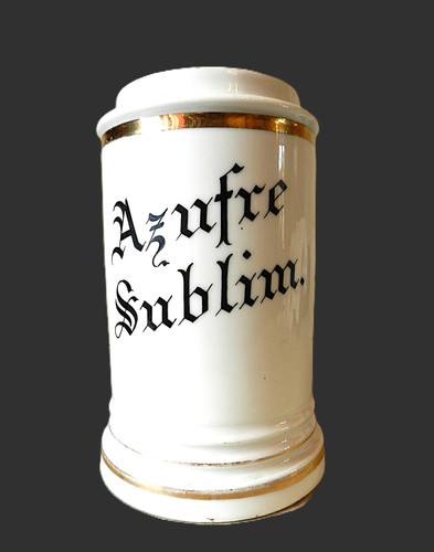 Ancien pot apothicaire - ancien, d'