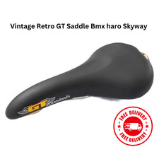 Selle GT rétro vintage utilisation pour Bmx haro Skyway NOIR & OR REDLINES UN...