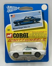 Ford Mercury Cougar SHERIFF - CORGI Juniors Whizzwheels 61 - 1971 - NEUF