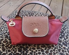 Sac Mini Longchamp LE PLIAGE XS Rouge et MarronNEUF  avec bandoulière