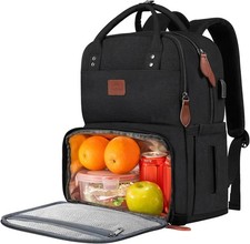 Laptop Lunch Backpack, Picnic Backpack with Insulated Cooling Compartment, 17 In