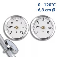 2x Thermomètre à tube en