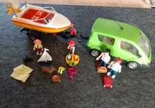 Playmobil Réf 4144 - Monospace et bateau sur remorque Vacances