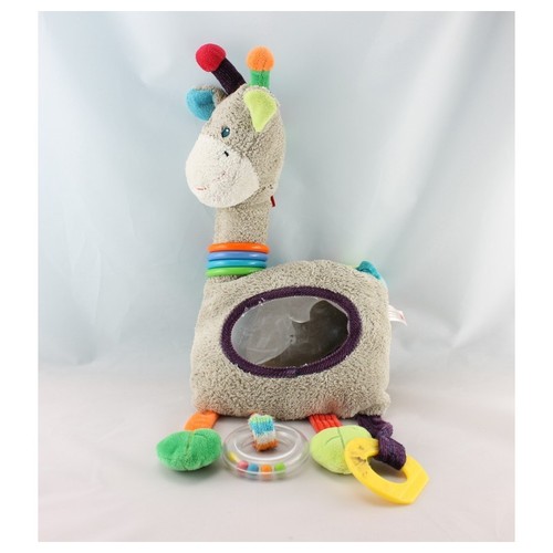 Doudou eveil girafe grise