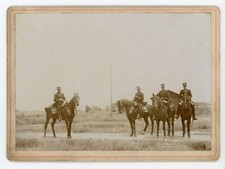 PHOTO photographie, 4 militaires à cheval CAVALERIE monture