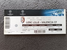  Ticket  LILLE LOSC Vs