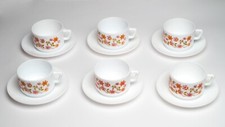 6 TASSES VINTAGE A FLEURS