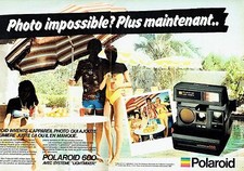 PUBLICITE ADVERTISING 027  1981  Polaroid (2p) appareil photo Autofocus 660 land