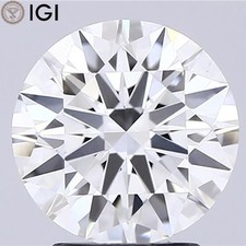 2,20 carats CVD Lab cultivé en laboratoire taille ronde diamant certificat...