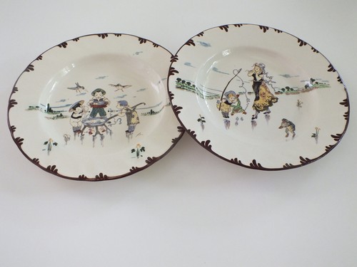 Superbe paire assiettes - superbe, d’assiettes