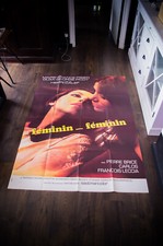 FEMININ FEMININ Calef Correa Large French Vintage Movie Poster Original 1971