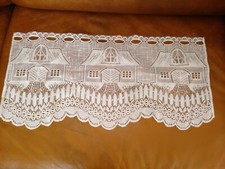 Lot de 3 rideaux blancs 30 x 60 cm 