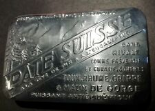 Boîte de PATE SUISSE "A LA SEVE DE PIN & EUCALYPTUS"Très ancienne en aluminium
