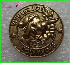 Pin's PIF le chien sans Hercule le Chat VIVE LES JO L'olympin's doré #B1