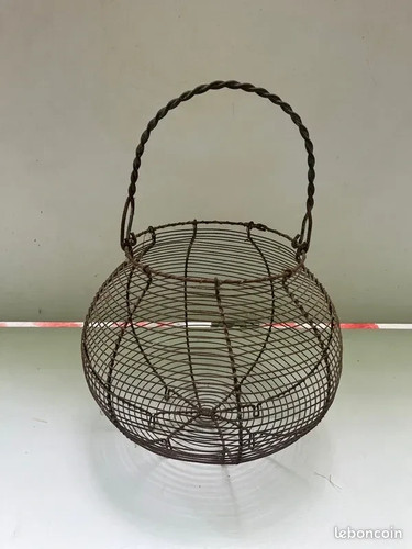 Panier ancien fil - de, fer