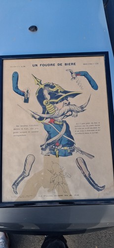 Caricature allemande prussien