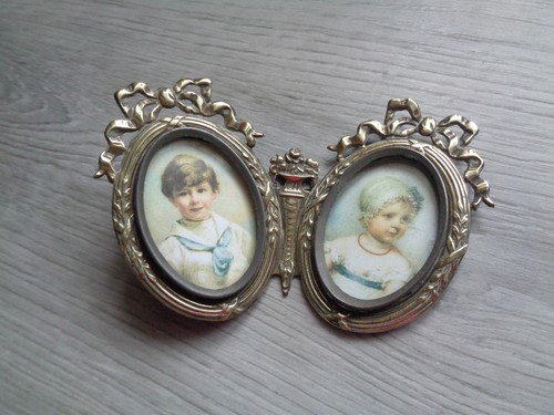 Ancien petit cadre double - ancien,