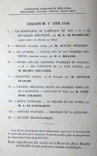 Revue des deux - des,