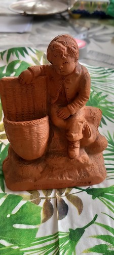 Statuette terre cuite - en, petit