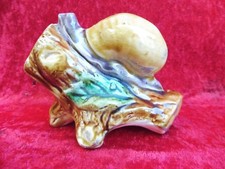 Belle Vieux Tirelire Escargot Faïence Française Vers 1890 Original