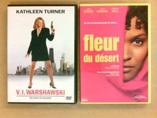 LOT 2 DVD / FLEUR DU DESERT + V.I. WARSHAWSKI UN PRIVE EN ESCARPIN / TB ETAT