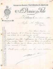 1895 A DENISE ET FILS A