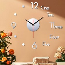 Horloge miroir acrylique