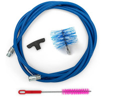 BARETTO - KIT Nettoyage Tubes Poêle Pellets 3/6 M + 1 Brosse 80 mm