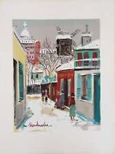Maurice UTRILLO : Montmartre