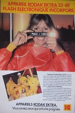 PUBLICITÉ 1979 APPAREIL KODAK EKTRA 22-EF FLASH ELECTRONIQUE - ADVERTISING