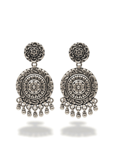 Boucles oreilles médaillon - d'oreilles,