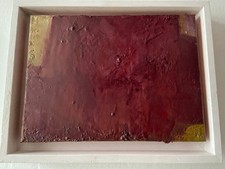 Estran n° 4huile sur toile orginal  rouge dans boite américaine