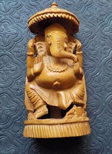Statuette ganesh bois - de,