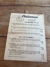 catalogue brochure cyclo scooter N42 paloma prix de vente