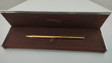 S.T Dupont stylo bille / argent massif 925 plaqué or.