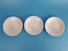 Assiettes sous-tasses Collection Cygne Camille Tharaud Limoges porcelaine France