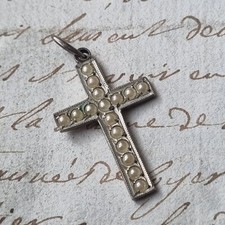 Pendentif Croix en Argent Demi